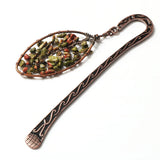 Labradorite Stone Bookmark Pendant Amethyst Tree of Life Jewelry