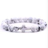 Quartz Stone Elastic Bracelet for Prayer Gift Jewelry