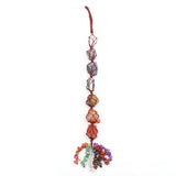 Quartz Stone Pendant with Tassels for Anniversary Gift Jewelry
