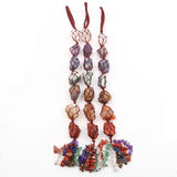 Quartz Stone Pendant with Tassels for Anniversary Gift Jewelry