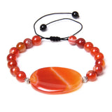 Irregular Shape Agates Stone Beads Elastic Bracelet Ethnic Jewelry