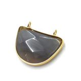Double Buckle Pendant Clear Quartz Jewelry