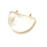 Double Buckle Pendant Clear Quartz Jewelry