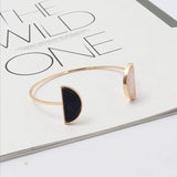 Light Yellow Quartz Stone Open Bangle Jewelry