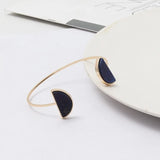 Light Yellow Quartz Stone Open Bangle Jewelry