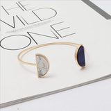 Light Yellow Quartz Stone Open Bangle Jewelry