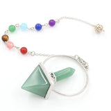 Clear Quartz Pyramid Pendulum for Dowsing Pendant