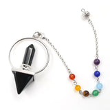 Clear Quartz Pyramid Pendulum for Dowsing Pendant