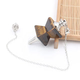 Tiger Eye Stone Pendant Pendulum for Dowsing