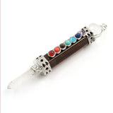 Silver Plated Layer Geometric Shape Quartz Stone Pendant