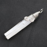 Silver Plated Wire Wrap Gypsum Pendant for Party Gift