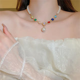 Crystal Choker Necklaces for Women Pearl Necklaces Weddings