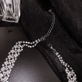 Rhinestone Choker Necklaces Crystal Statement Jewelry Party