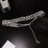 Rhinestone Choker Necklaces Crystal Statement Jewelry Party