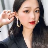 Crystal Oversize Hoop Earrings for Women