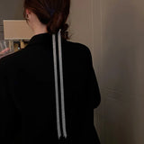 Silver Chain Hairpins Braid Headband Tassel Hairwear Accessories