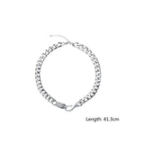 Snake Shape Hook Choker Necklaces for Women Geometric Chain Necklaces