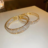 Geometric Crystal Bracelet Beads Cuff Bracelets Weddings Party Jewelry