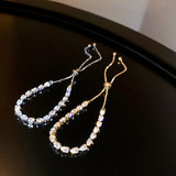 Geometric Zircon Crystal Bracelet Adjustable Chain