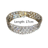 Geometric Zircon Crystal Bracelet for Women Button Bracelets