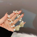 Golden Bowknot Rhinestone Choker Necklace for Women