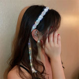 Korea Style Tassel Rhinestone Headband Wedding Hair Accessory