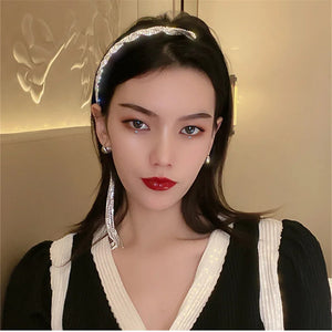 Korea Style Tassel Rhinestone Headband Wedding Hair Accessory