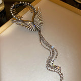 Rhinestone Tassel Hairpins for Women Wedding Jewelry