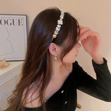 Geometric Crystal Hairbands for Women Headwear Wedding Hair Accessories