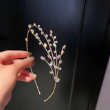 Crystal Leaf Branch Hairbands Wedding Headwear