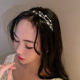 Crystal Leaf Branch Hairbands Wedding Headwear