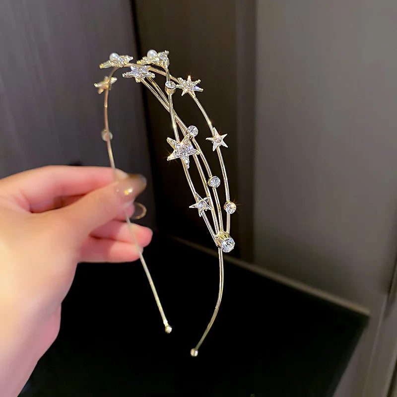 Crystal Leaf Branch Hairbands Wedding Headwear