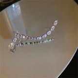 Zircon Crystal Ear Clip Earrings for Women Geometric Ear Cuff Jewelry