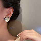 Geometric Rhinestone Ear Clip