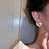Geometric Rhinestone Ear Clip