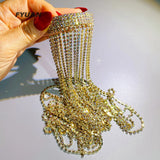 Colorful Rhinestone Hairpins Tassel Hair Accessories Wedding Jewelry