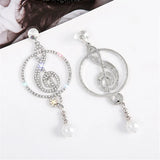Geometric Crystal Drop Earrings for Women Party Jewelry
