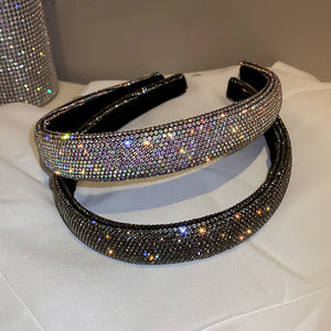 Silver Rhinestone Headband for Women Hair Accessories