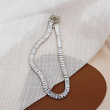 Zircon Crystal Choker Necklaces for Women Geometric Chain Necklaces