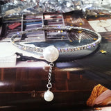 Simulated Pearl Torques Choker Necklaces Rhinestone Statement Jewelry