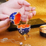 Faberge-Egg Series Hand Painted Jewelry Trinket Box