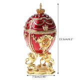 Faberge-Egg Series Hand Painted Jewelry Trinket Box