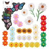 Butterfly Flowers Embroidery Applique Stickers DIY Crafts Patches Iron Sew