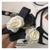Fabric Flower Bow Hairpin Girl Grip Hair Accessories