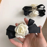 Fabric Flower Bow Hairpin Girl Grip Hair Accessories