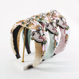 Rhinestone Headband Sunflower Hairband Hair Jewelry