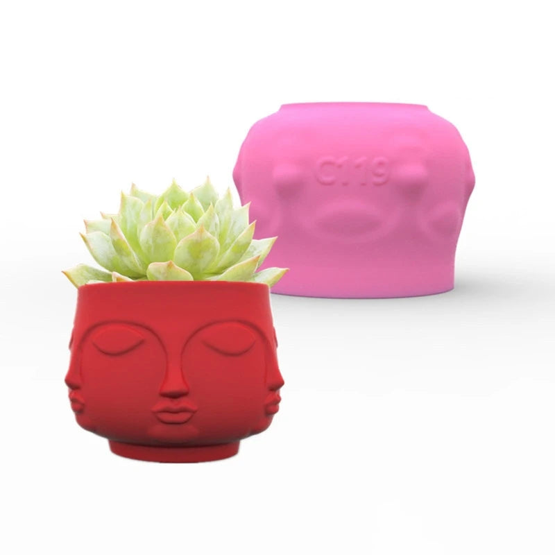 Cement Silicone Mold for Succulent Planter