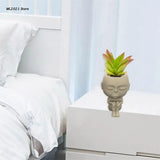Face Flower Pot Silicone Mold Succulent Planter Concrete Pen Holder Mold