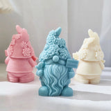 Christmas Candle Mold Santa Claus Gnome Silicone Soap Mould