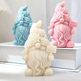 Christmas Candle Mold Santa Claus Gnome Silicone Soap Mould